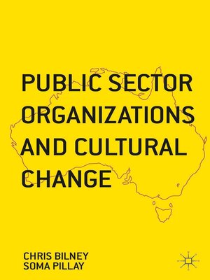 cover image of Public Sector Organizations and Cultural Change